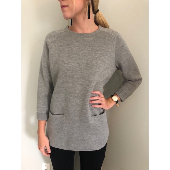 ‼️SOLD ‼️J Crew Pocket Tunic Sweater - Picture 1 of 5